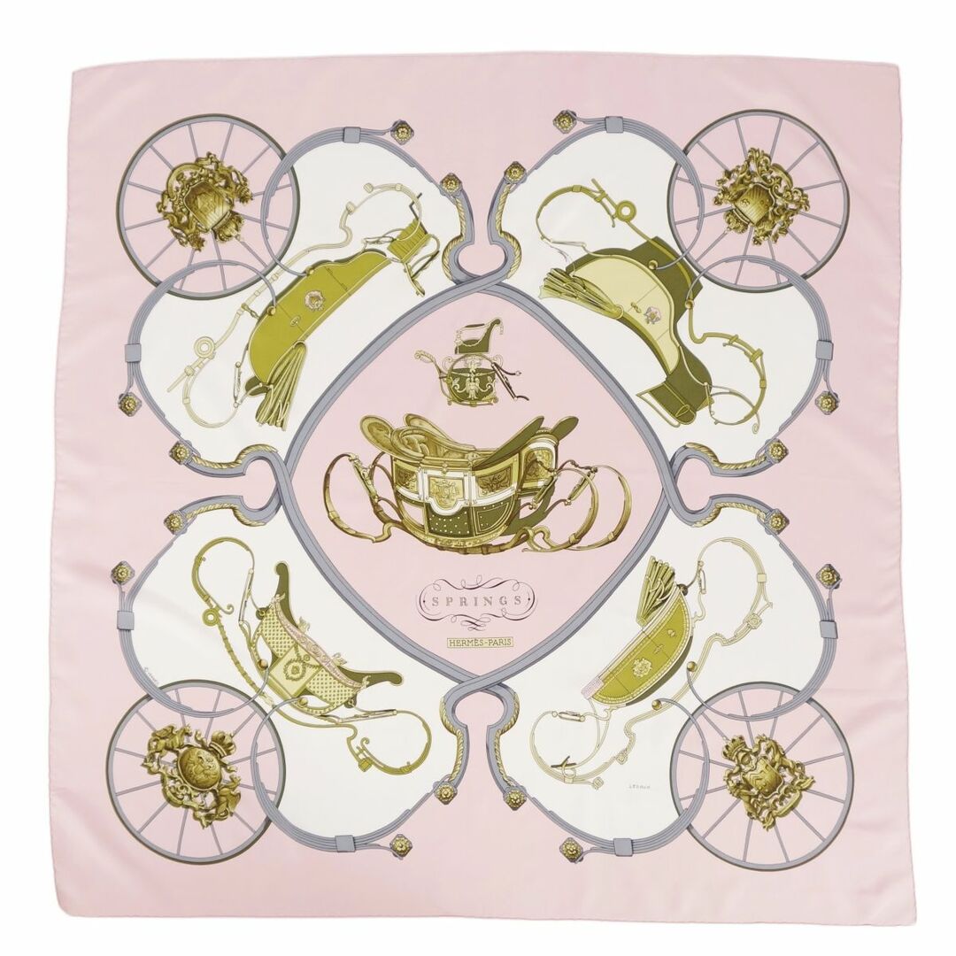 HERMES - エルメス HERMES スカーフ カレ90 Springs スプリング シルク