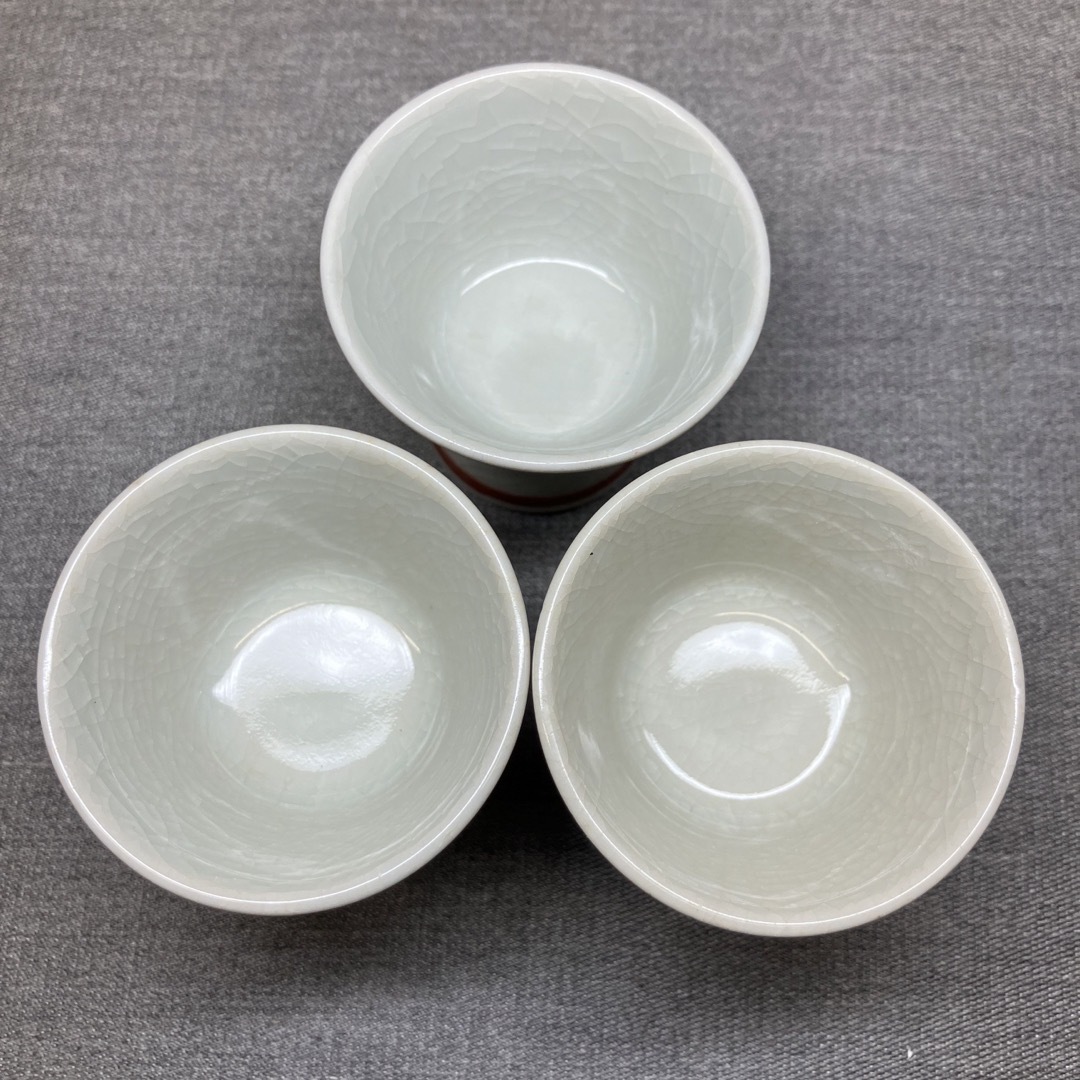 Nな1615】九谷焼き おちょこ お猪口 セット 骨董 レトロ酒器 の通販 by