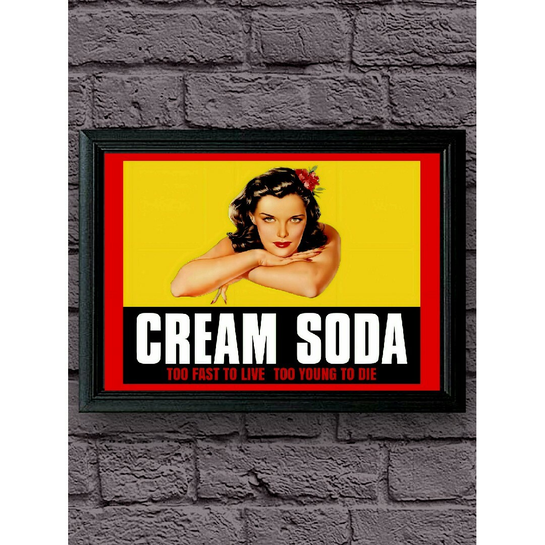 クリームソーダ / ブラックキャッツ【A4サイズ写真ポスター額装付き2