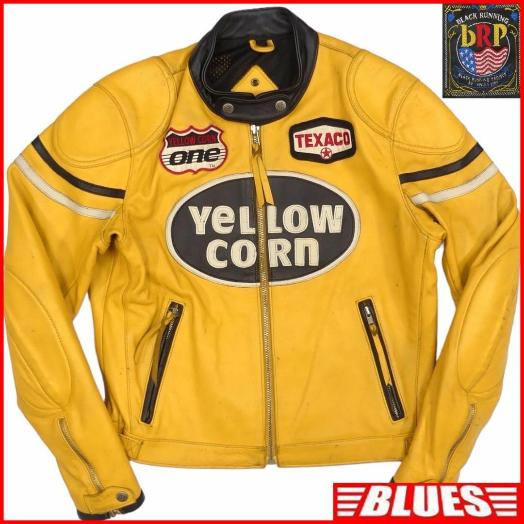 YeLLOW CORN - イエローコーン ライダース ジャケット 本革 シングル