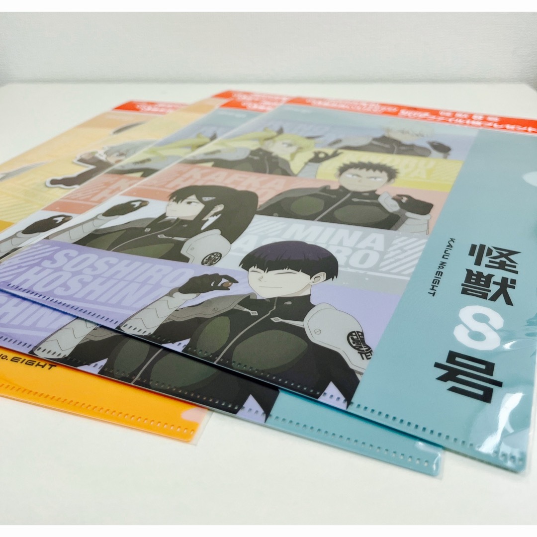 明治 - 明治meiji×怪獣8号コラボ オリジナルA4クリアファイル 全2種×2