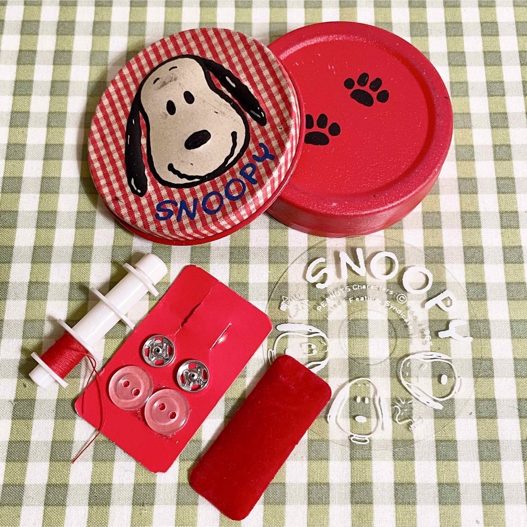 SNOOPY - 昭和レトロ 80年代 当時物 希少 レア スヌーピー 裁縫セット