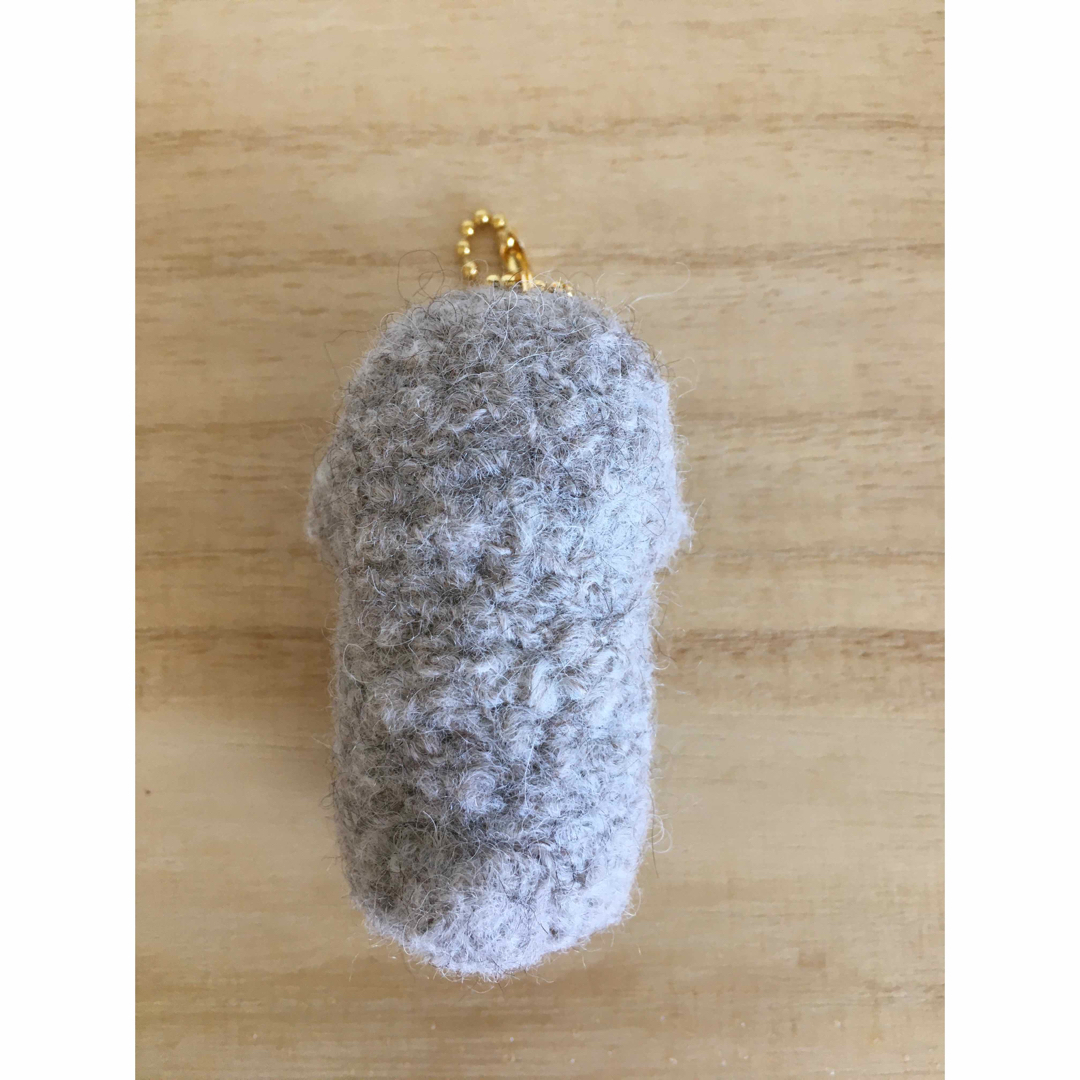 羊毛フェルト トイプードル シルバー キーホルダーの通販 by みーこ's