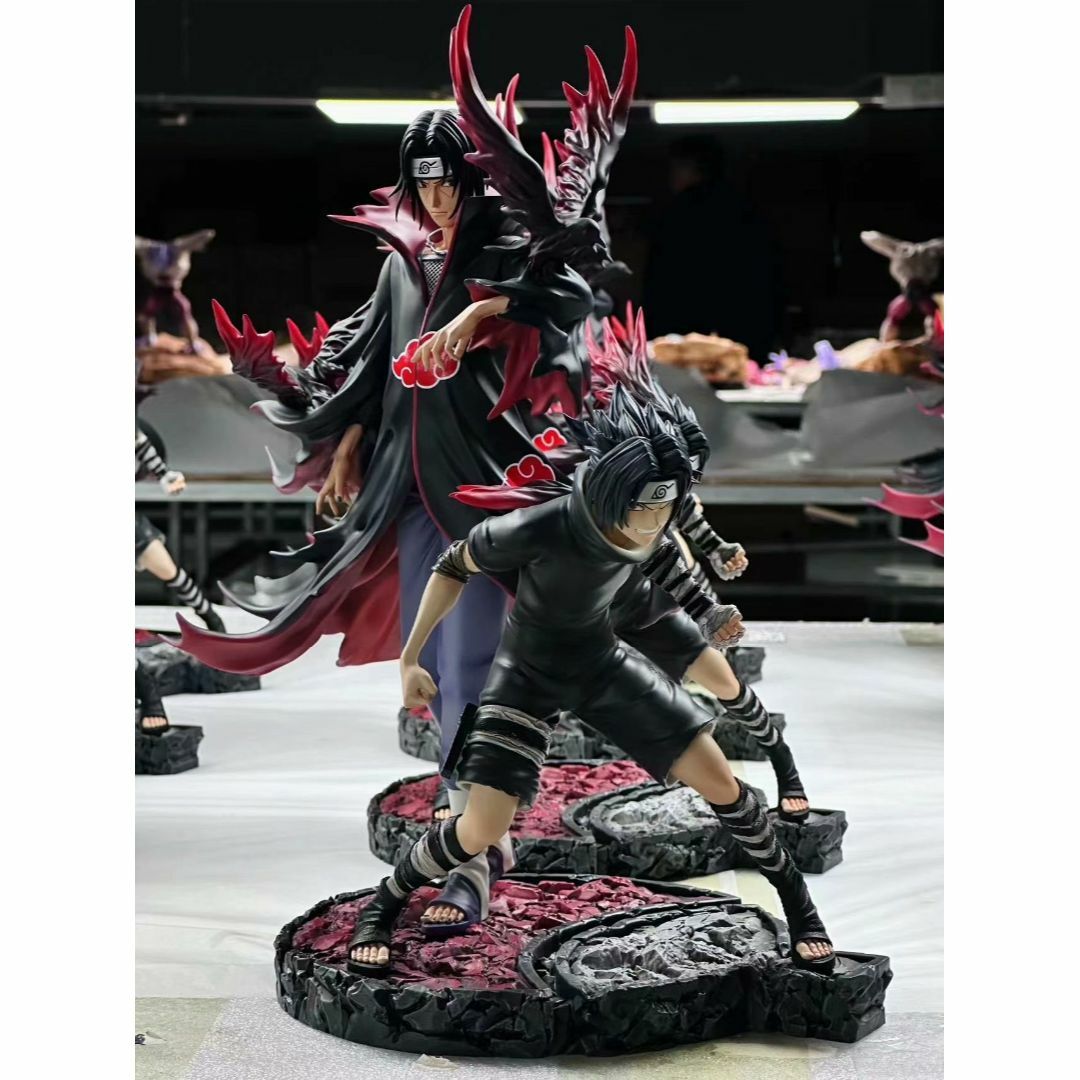 ナルト うちはイタチ サスケ ガレージキット 塗装済み完成品