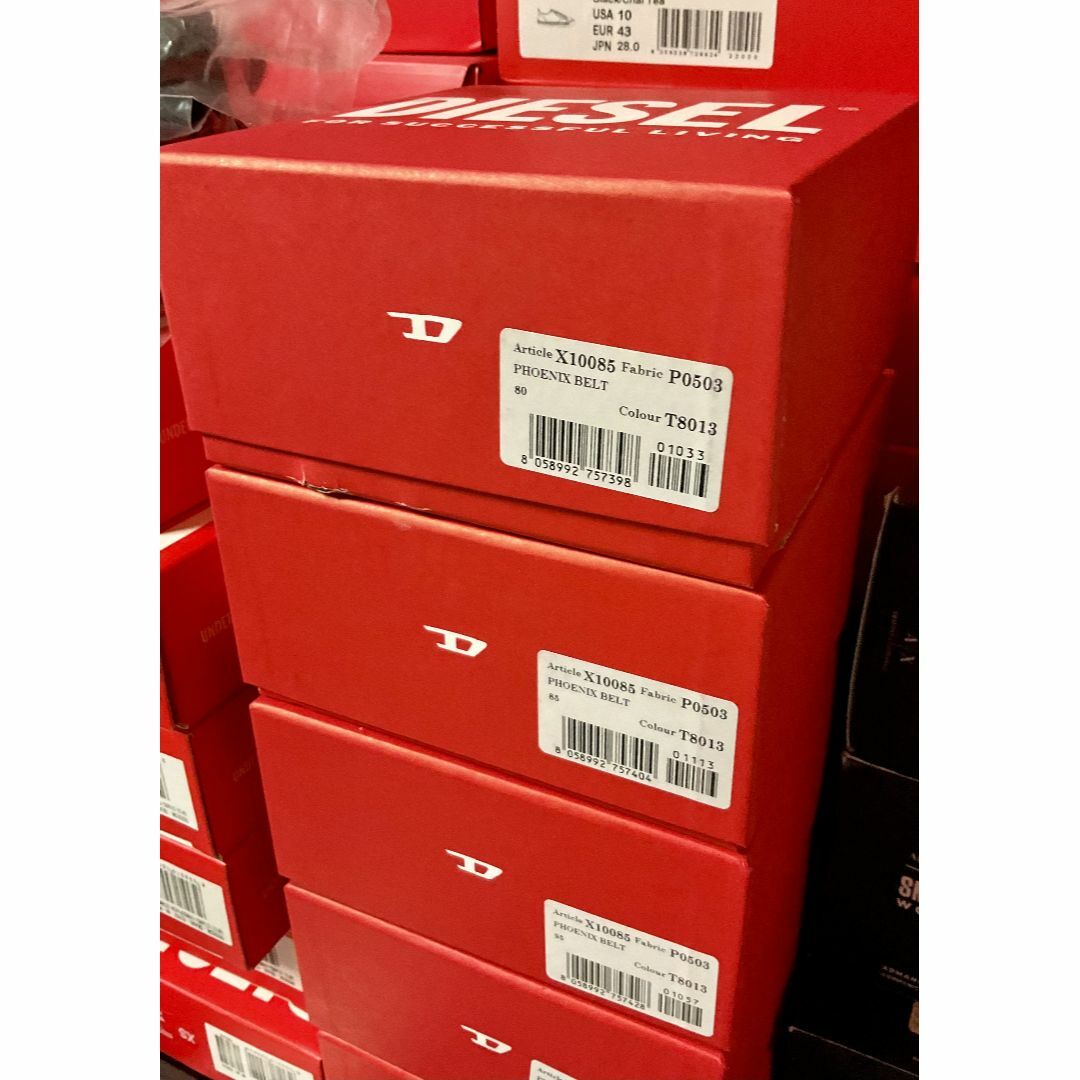 DIESEL - ディーゼル ベルト 1324 サイズ85 ブラック 新品 タグ付