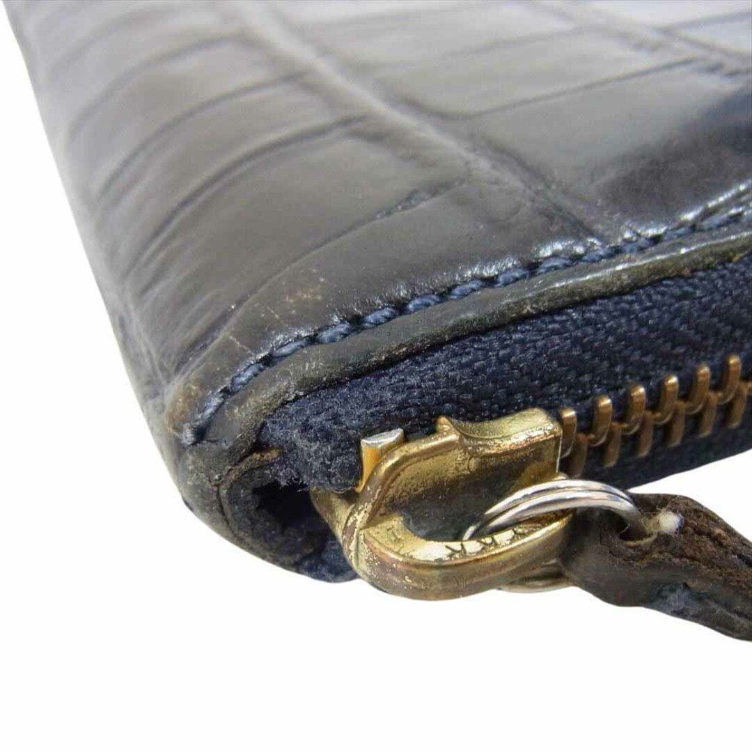 Felisi - Felisi フェリージ 財布 クロコ 型押し ラウンドファスナー