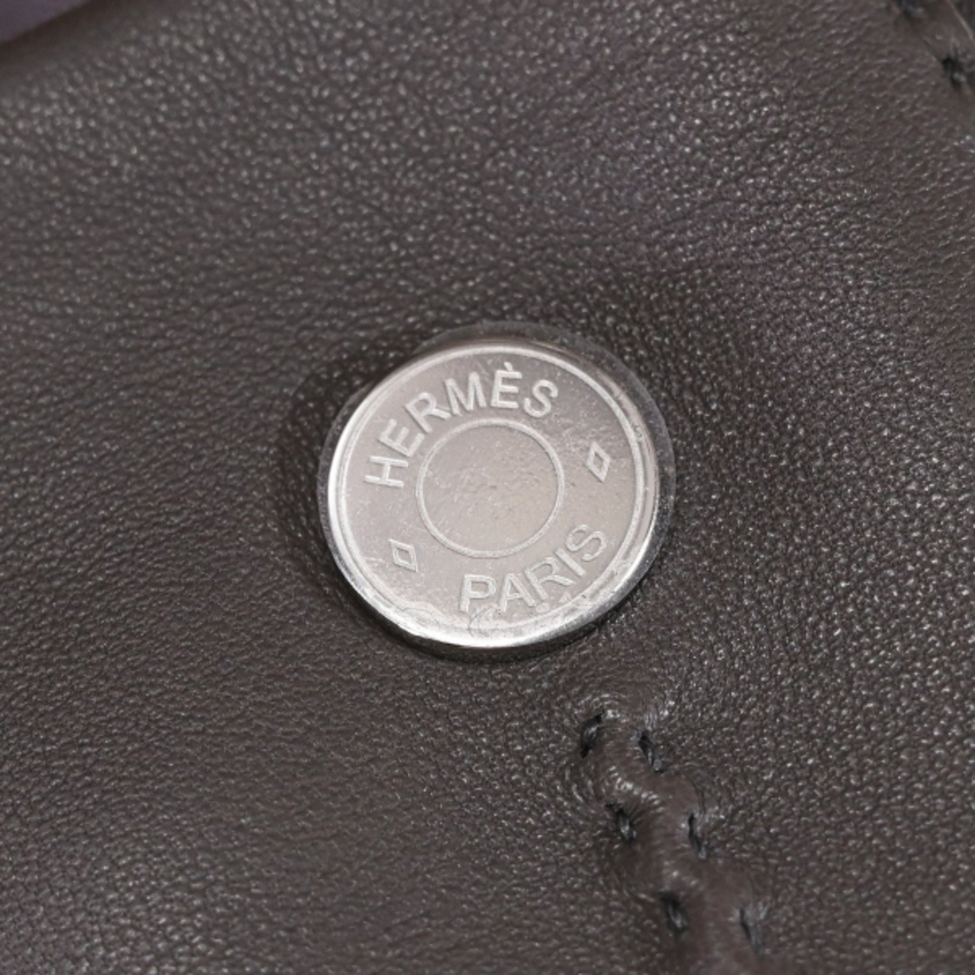 HERMES - 本物 新品同 エルメス 最高級ラムスキン シルバークルード