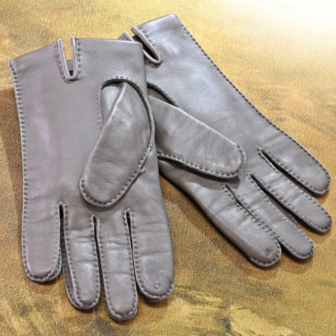 HERMES - 本物 新品同 エルメス 最高級ラムスキン シルバークルード