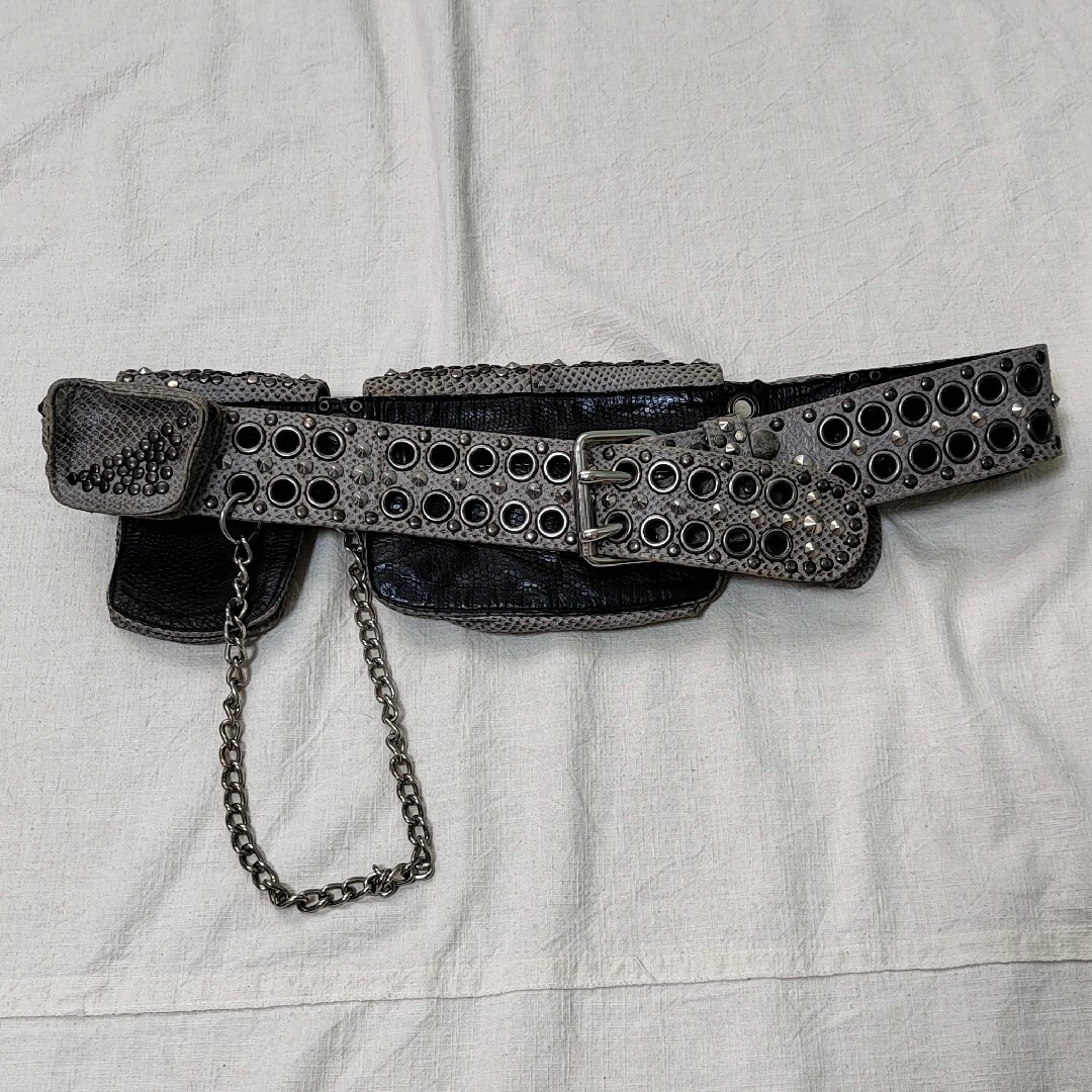 KMRII - アーカイブ 初期KMRii ケムリ スタッズウエストバッグ ボディ