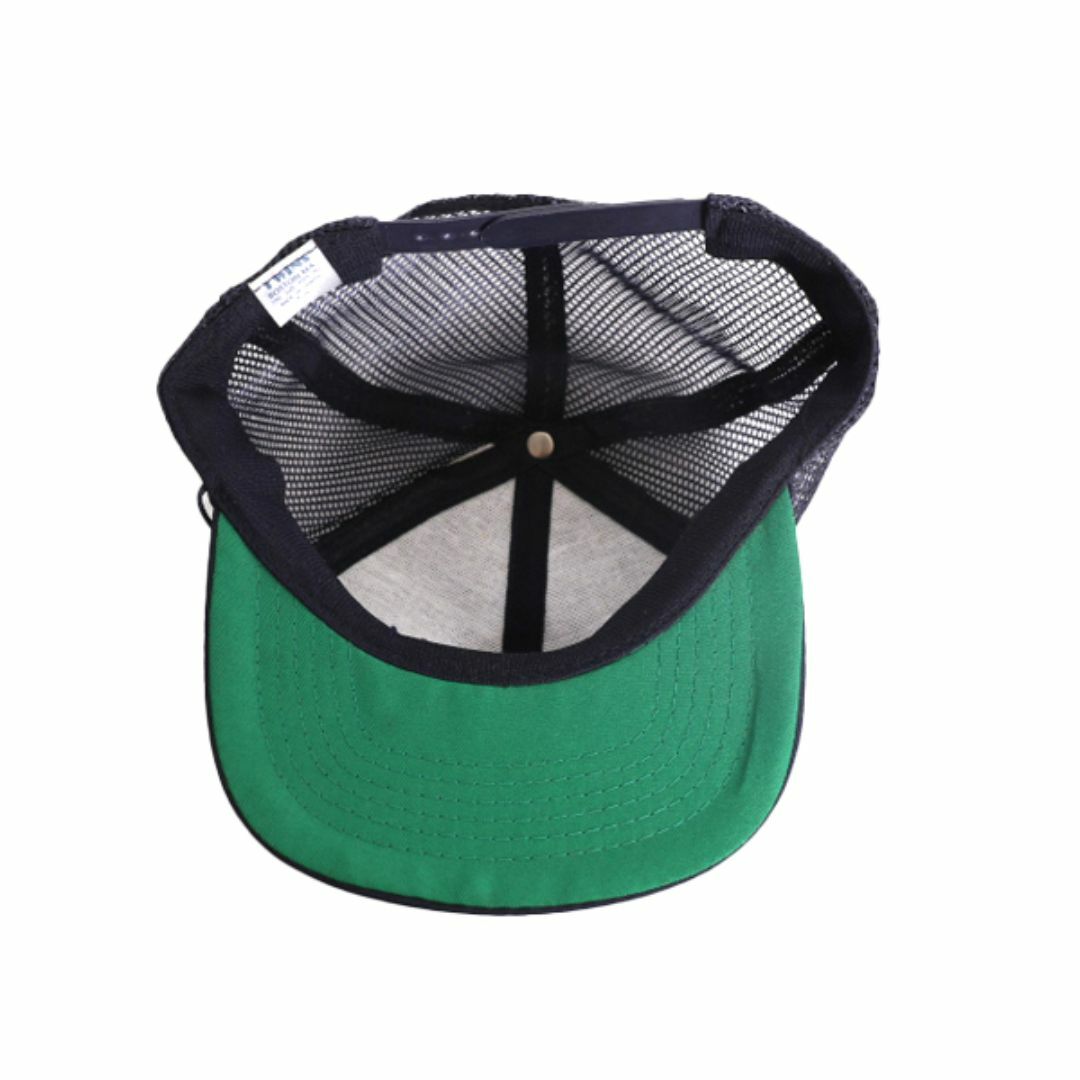 デッドストック 80s ポリス 刺繍 メッシュ ベースボール キャップ 帽子