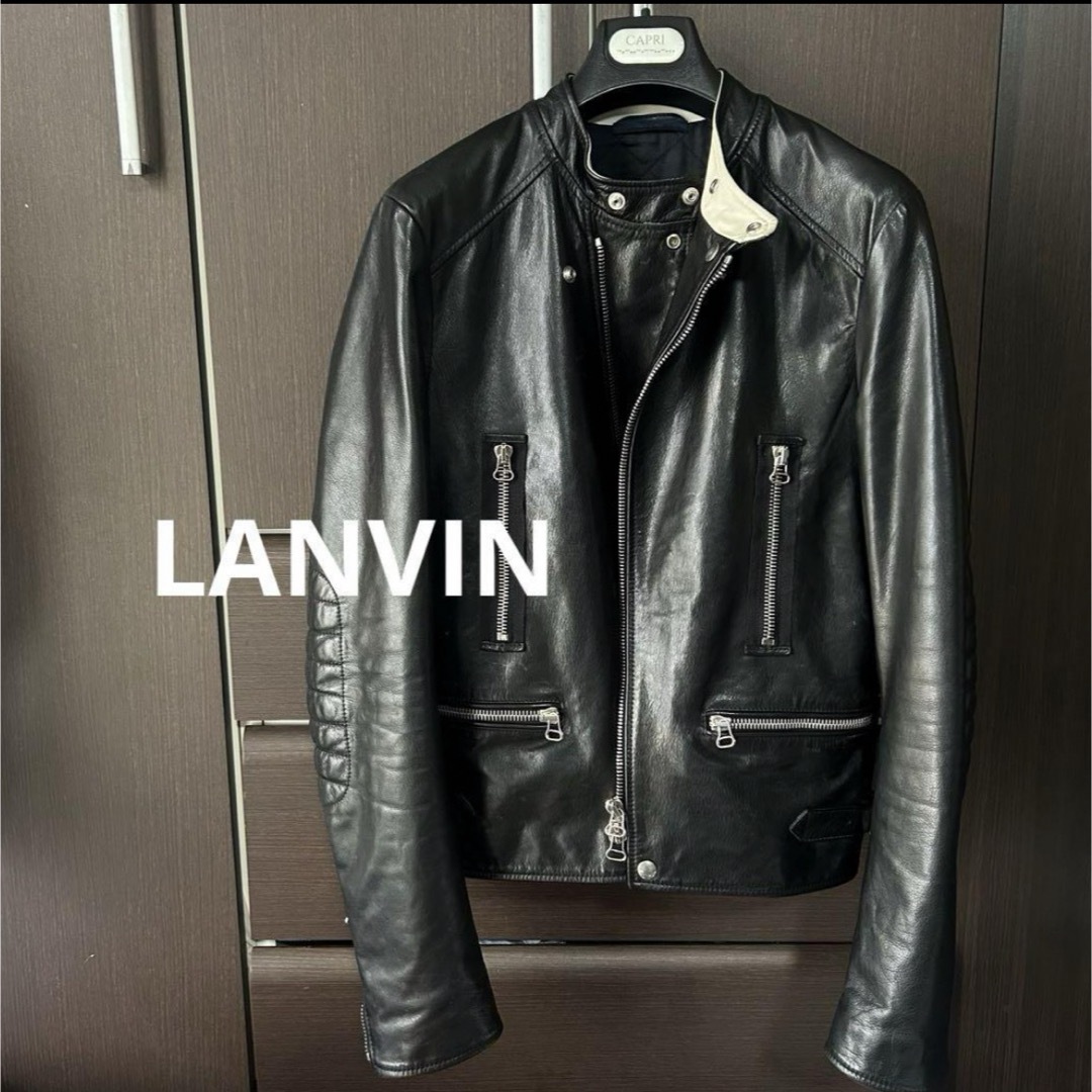 LANVIN - LANVIN(ランバン) Leather Biker Jacket ライダースの通販 by