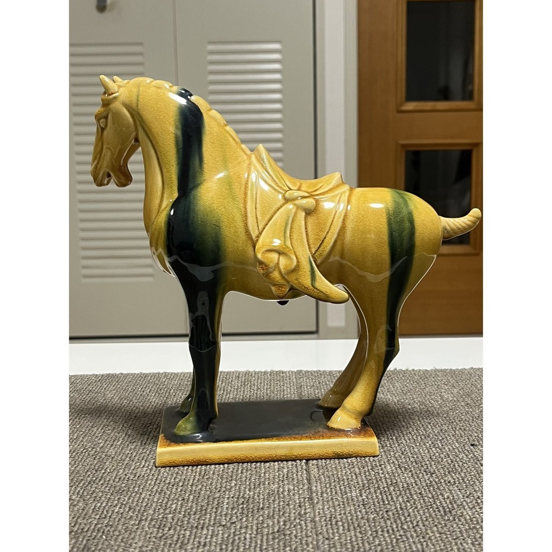 光洋 九谷焼 真鍮 陶器 戦馬 馬ウマ/干支/置物の通販 by 肉 にく's