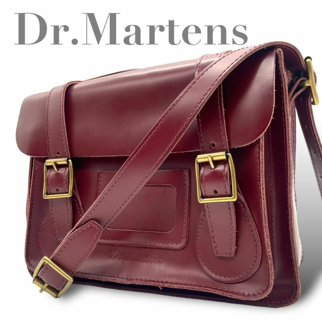 ドクターマーティン サッチェルバッグ ショルダーバッグ ボルドー 斜