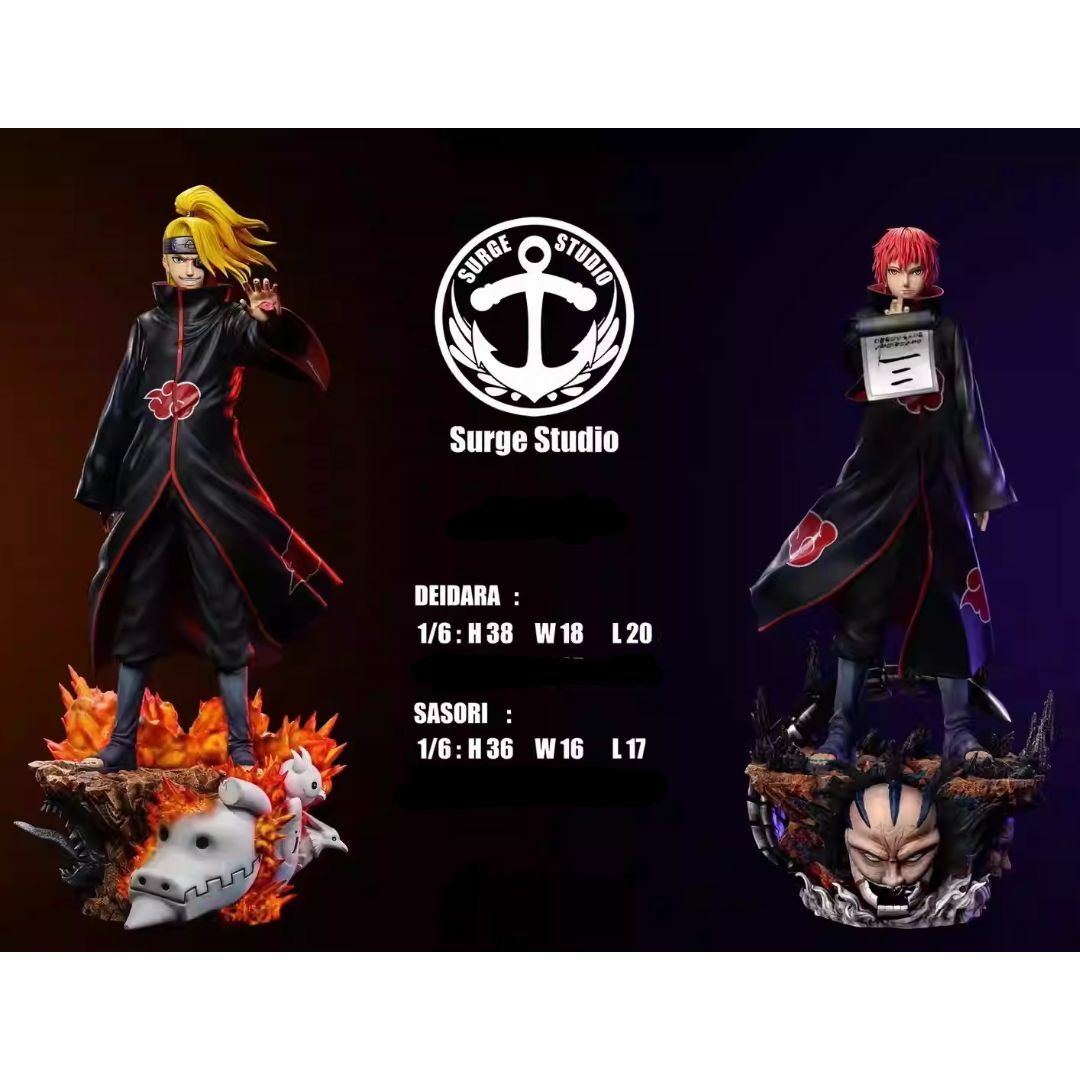 ナルト 暁 サソリ デイダラ セット ガレージキット フィギュア 1/6