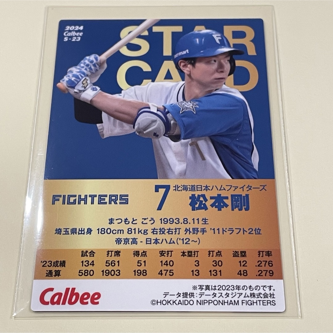 北海道日本ハムファイターズ - 【2024プロ野球チップス】松本 剛