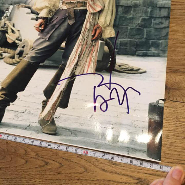 東京コミコン ジョニーデップ 直筆サイン入り写真 ② パイレーツオブ