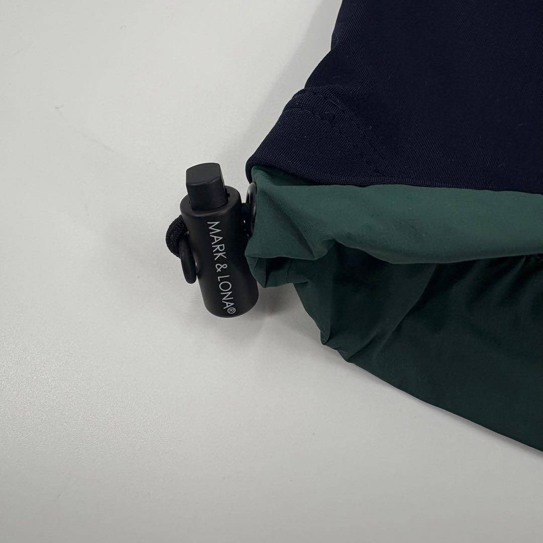 美品 MARK&LONA マーク&ロナ ハーフジップ 長袖紺 50 XL 745 美品