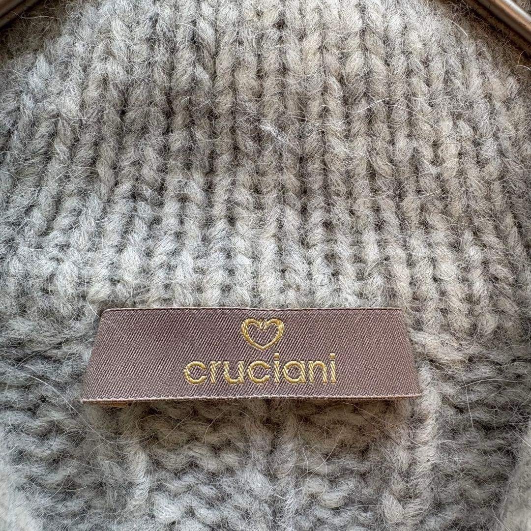 クルチアーニ】イタリア製 アルパカ ケーブルカーディガン ショール