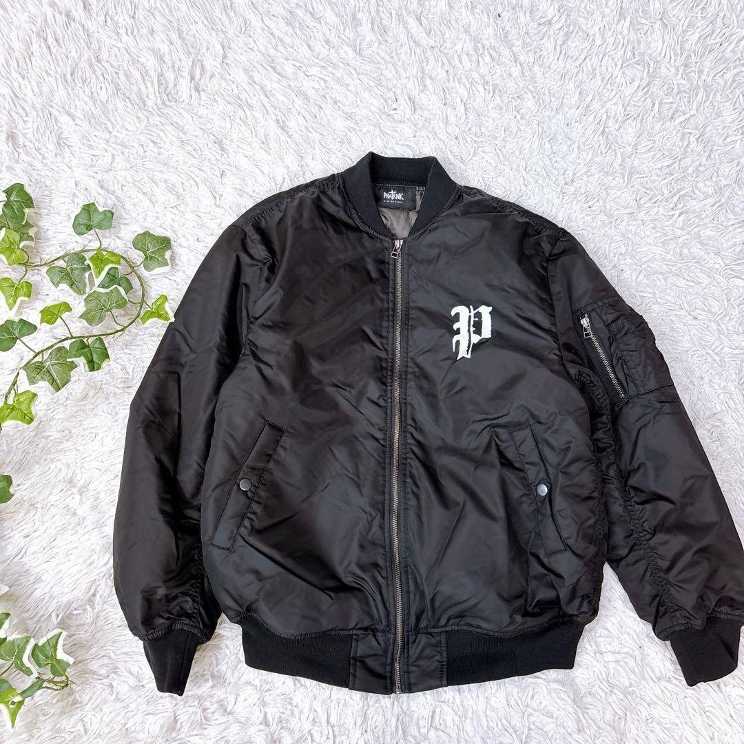 希少 PHATRNK ファットランク MA-1 ジャケット ブラック Mの通販 by