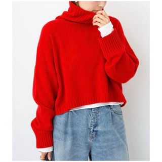 DEUXIEME CLASSE（ニット/セーター ・ レッド/赤色系）のフリマ