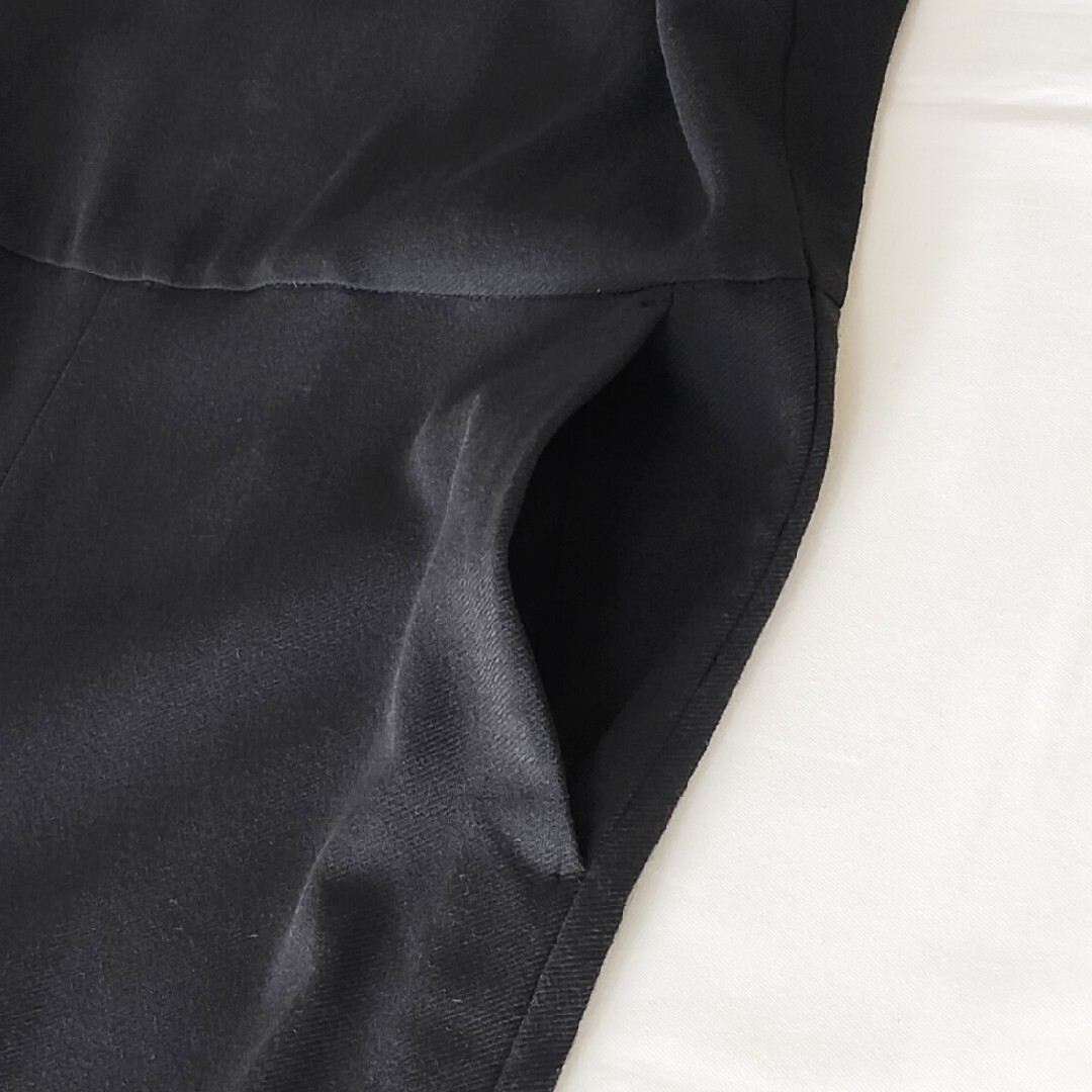 IENA 二重織 ツイルオールインワン 黒 38