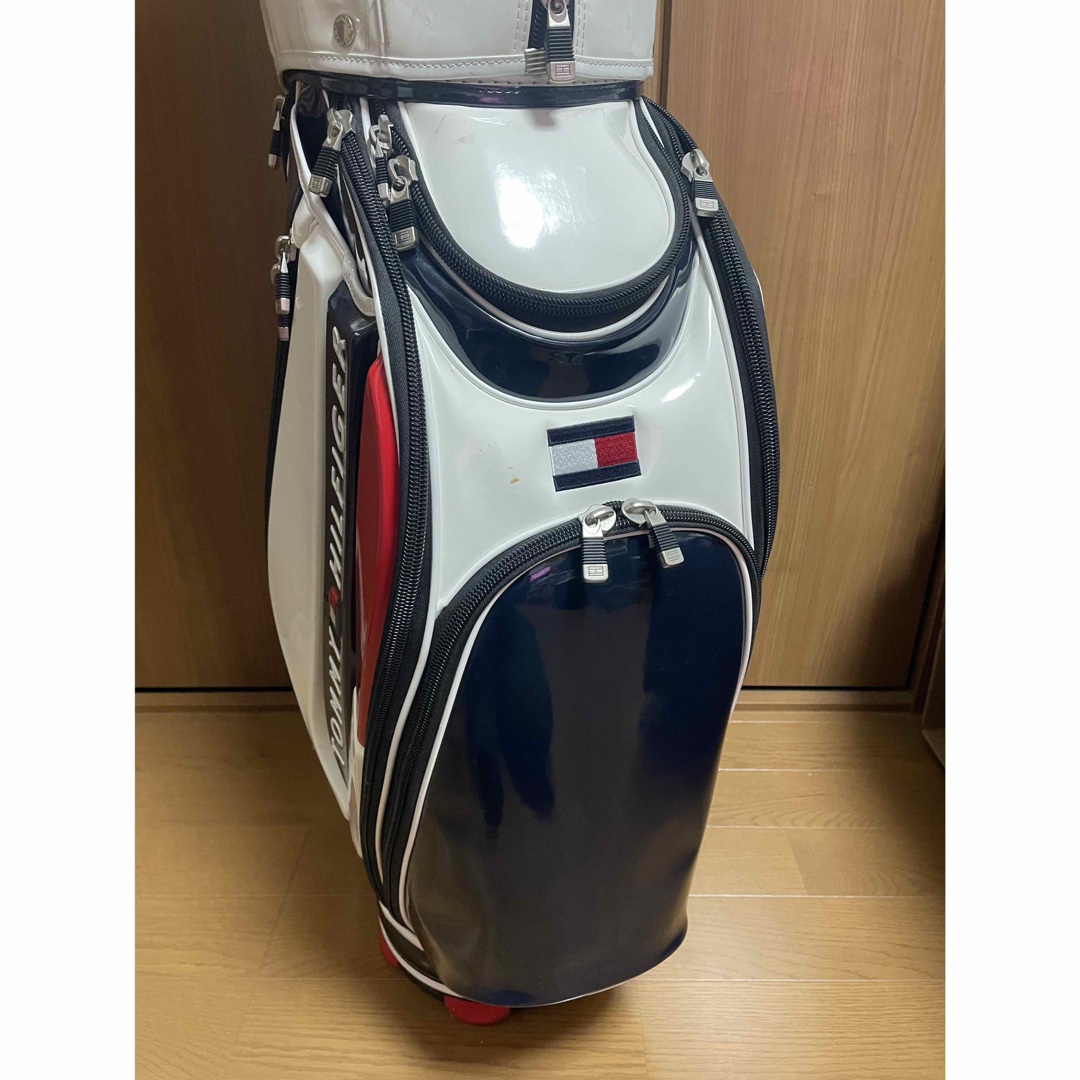 トミーヒルフィガー キャディバッグ +ヘッドカバーセット 中古品 送料無料