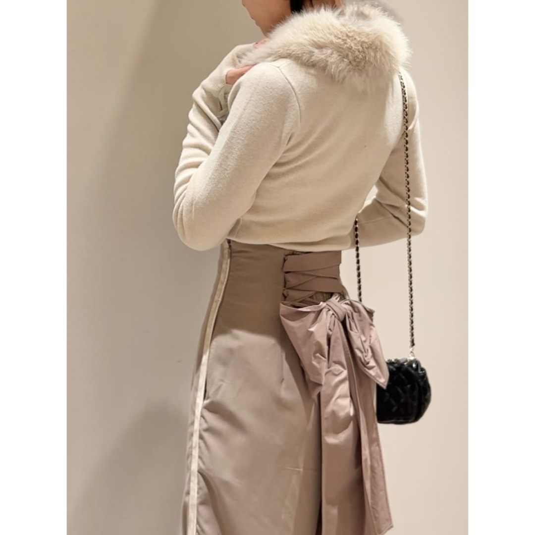 SNIDEL - snidel スナ ティペットファーニット ベージュの通販 by