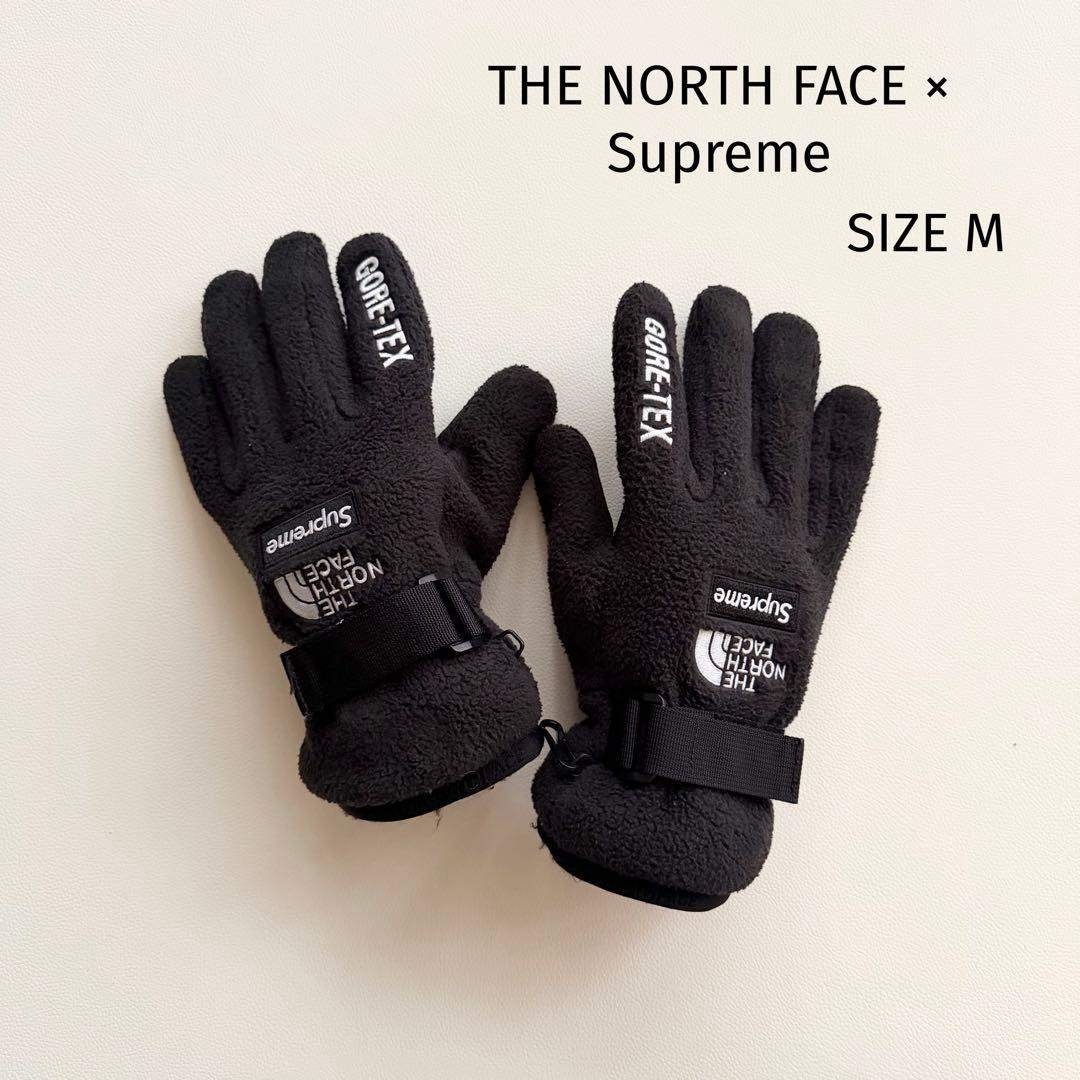 ザノースフェイス × シュプリーム 】GORE-TEX グローブ ブラック M
