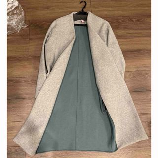 ENFOLD - 美品✨エンフォルド ノーカラーリバーコート ロングコート