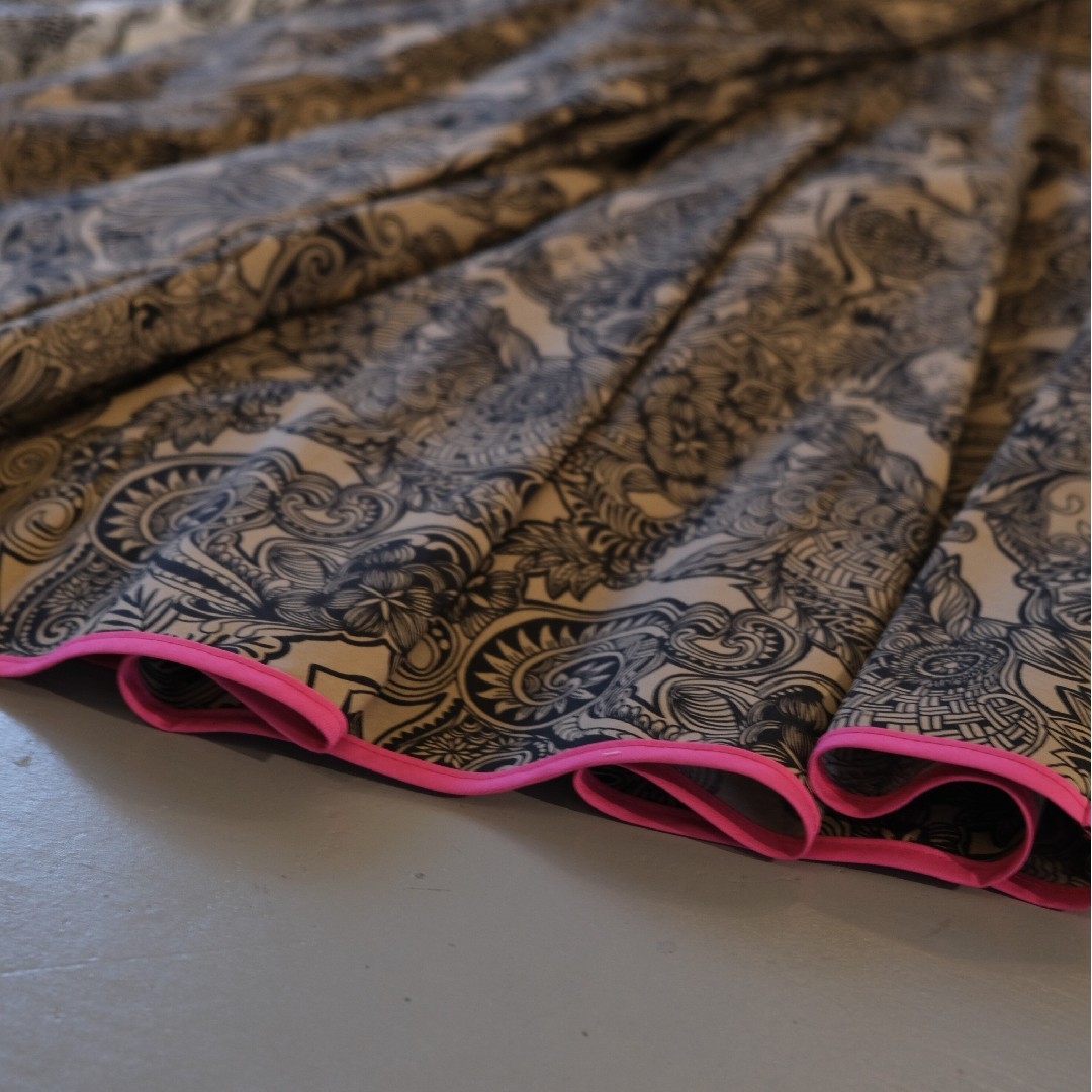 THOMAS MAGPIE zentangle print long skirt