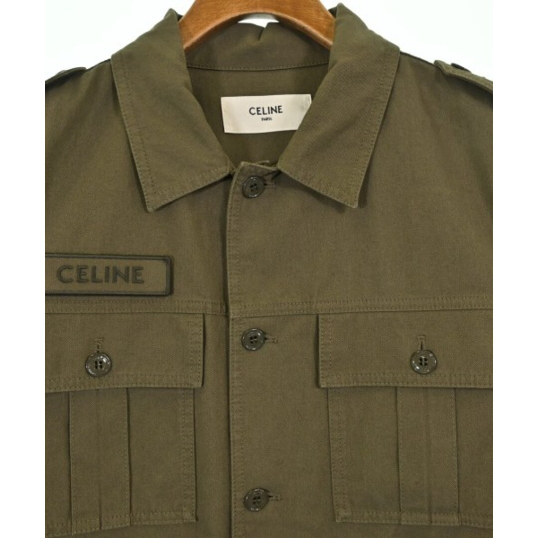 CELINE - CELINE セリーヌ ブルゾン M カーキ 【古着】【中古】【送料