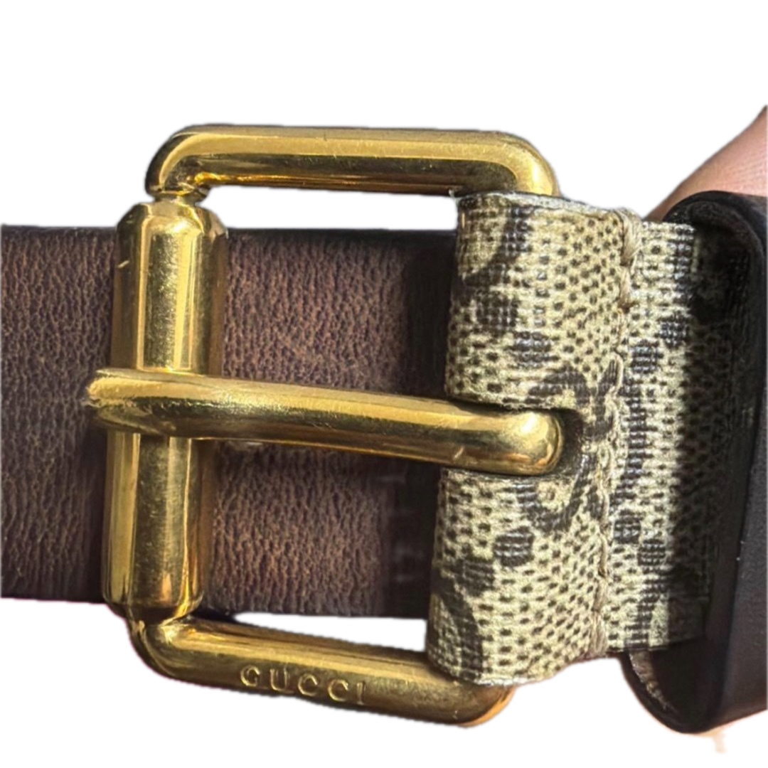 GUCCI - グッチ スネークプリントGGベルト ベージュの通販 by ちゃちゃ