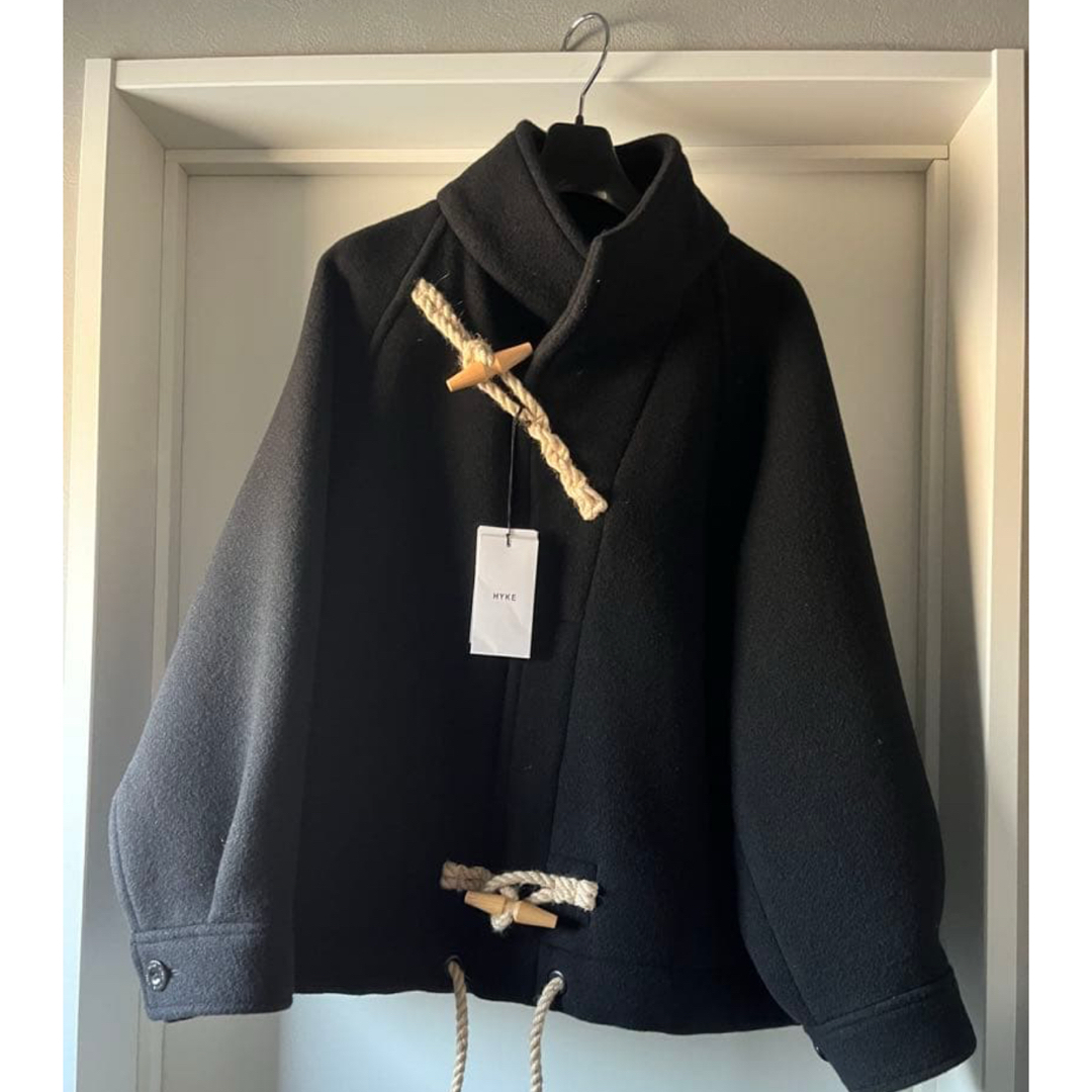 HYKE - 2025 Hyke ダブルフェイスダッフルジャケット ブラック 1の通販