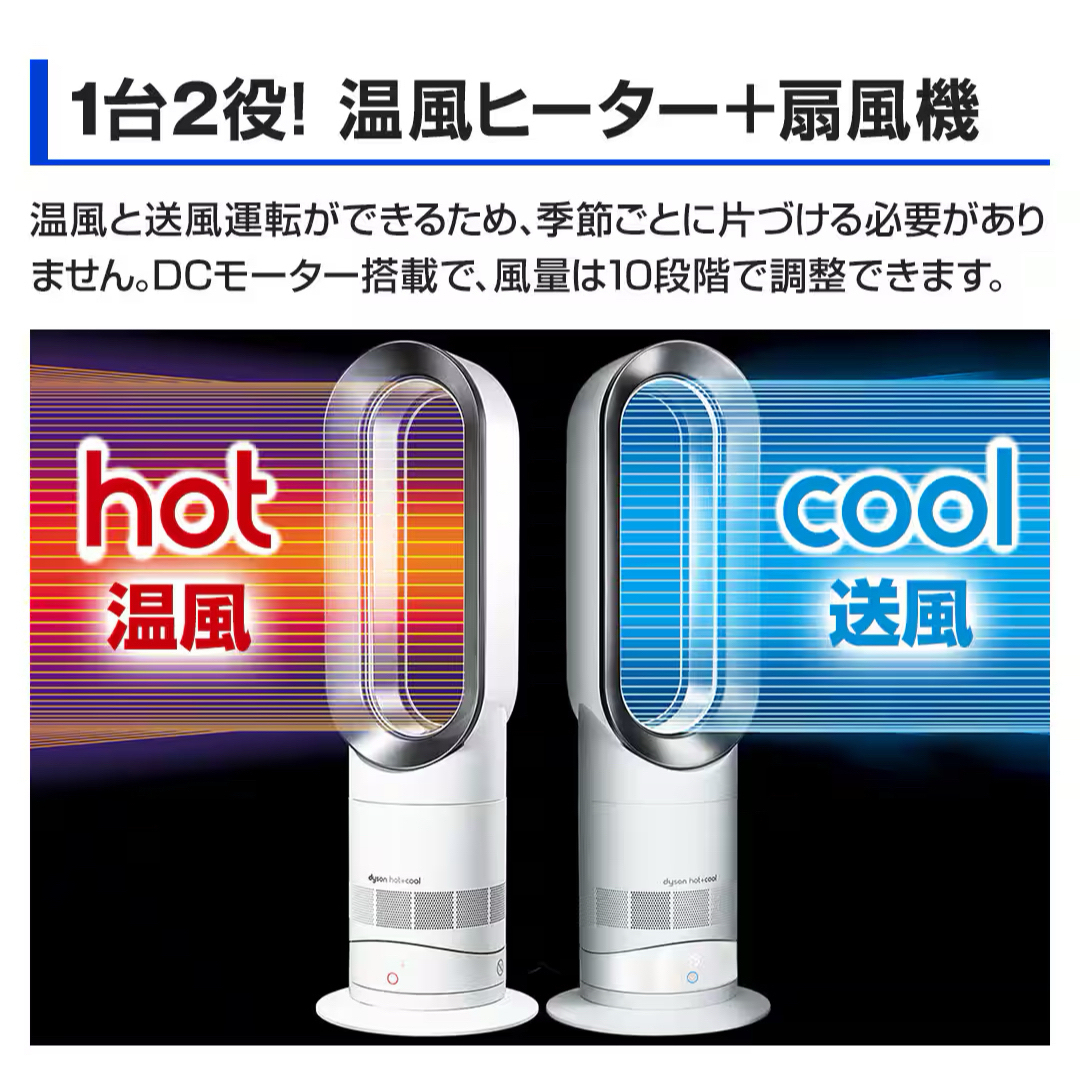 Dyson - 【未開封】dyson Hot + Cool ファンヒーター AM 09 WN Nの通販