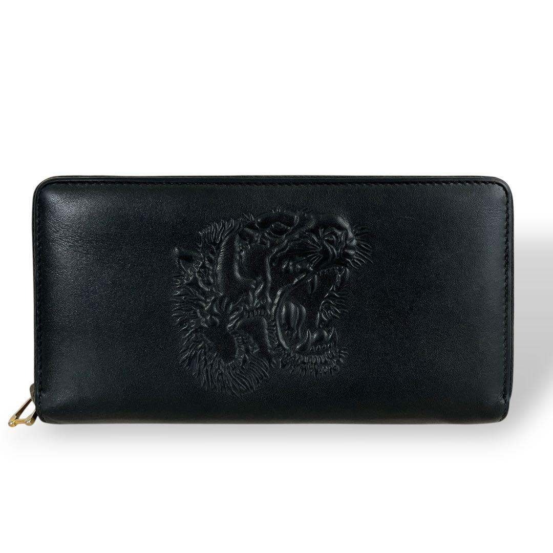 GUCCI - グッチ 長財布 虎 タイガー エンボス ラウンドジップ ロング