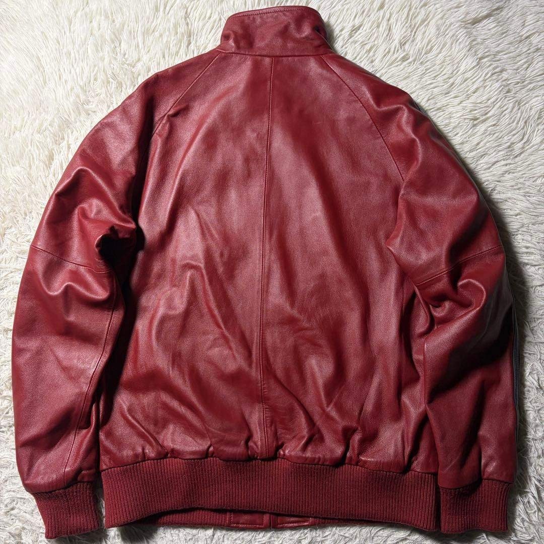 schott - 美品/希少カラー□schott トラックジャケット ラムレザー 羊