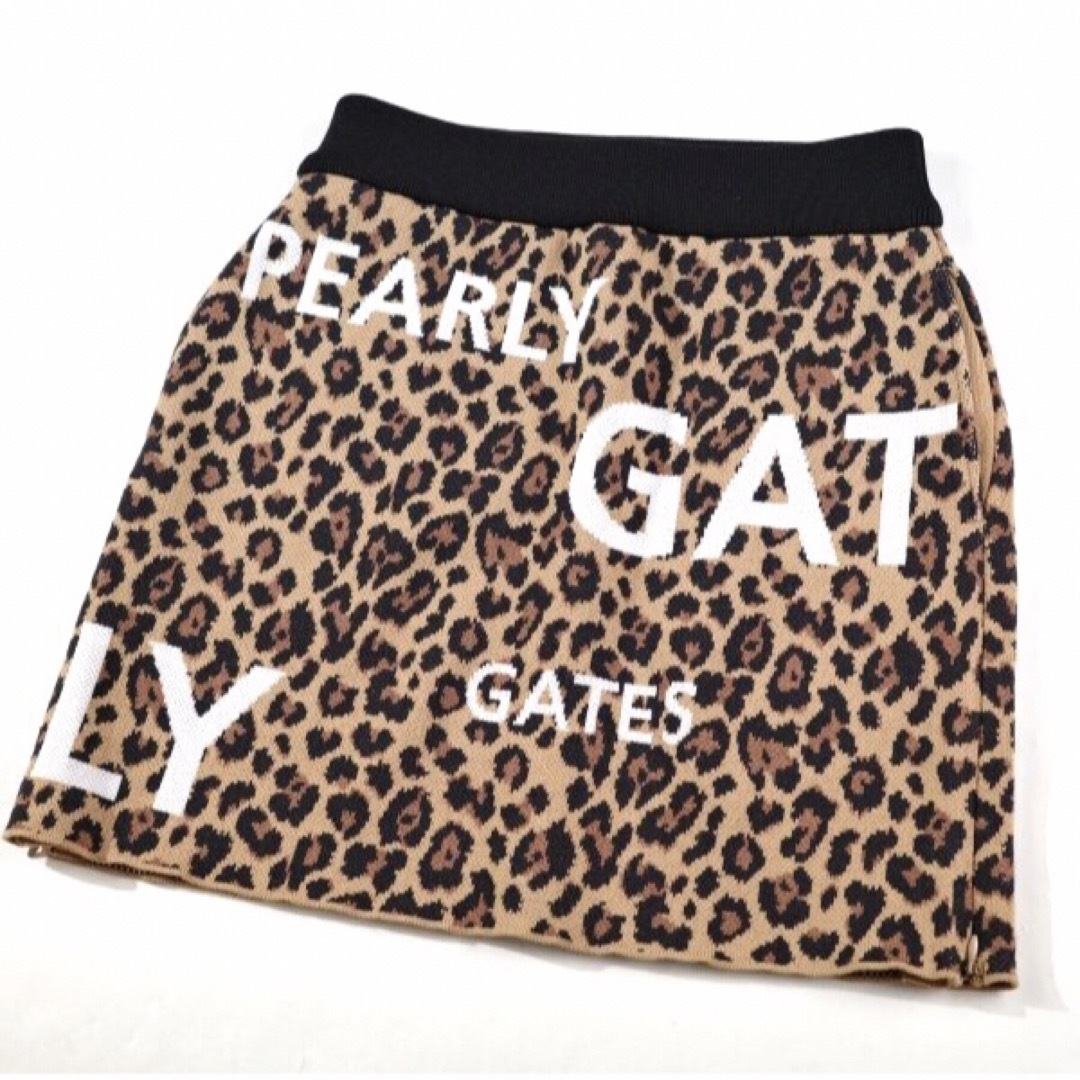 PEARLY GATES - 【PEARLY GATES】秋冬 レオパード柄 ニット ストレッチ