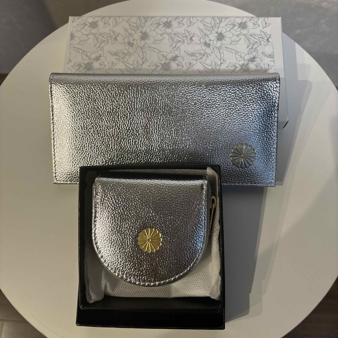 皇居財布】 長財布・小銭入れセット／シルバーの通販 by りょう's shop