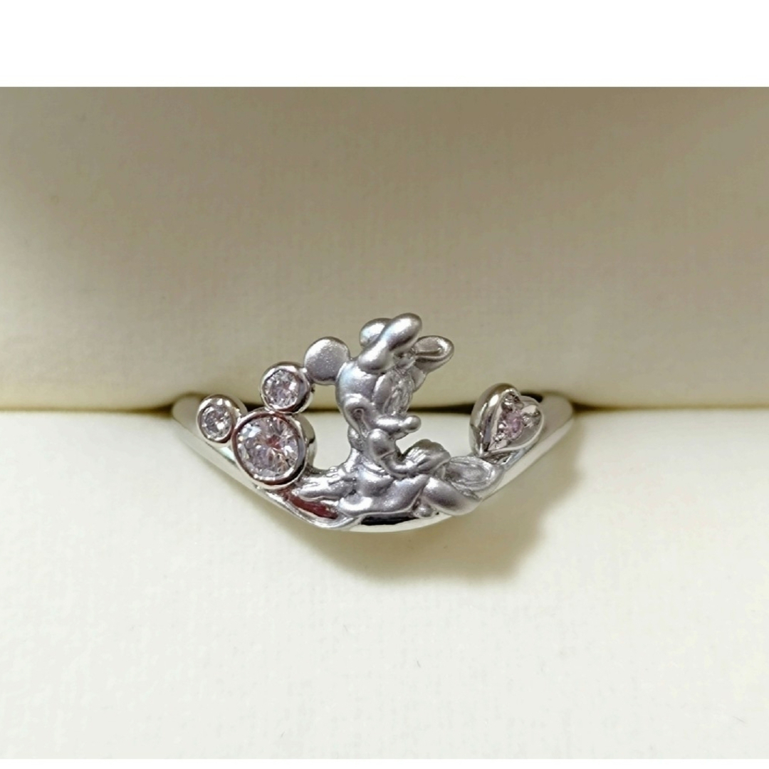 ケイウノ k.uno ミッキー ＆ ミニー ダイヤ モンド ピンクダイヤ リング
