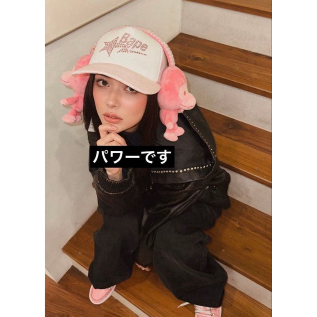 A BATHING APE - BAPE BABY MILO EAR MUFFS PINkの通販 by Power｜ア