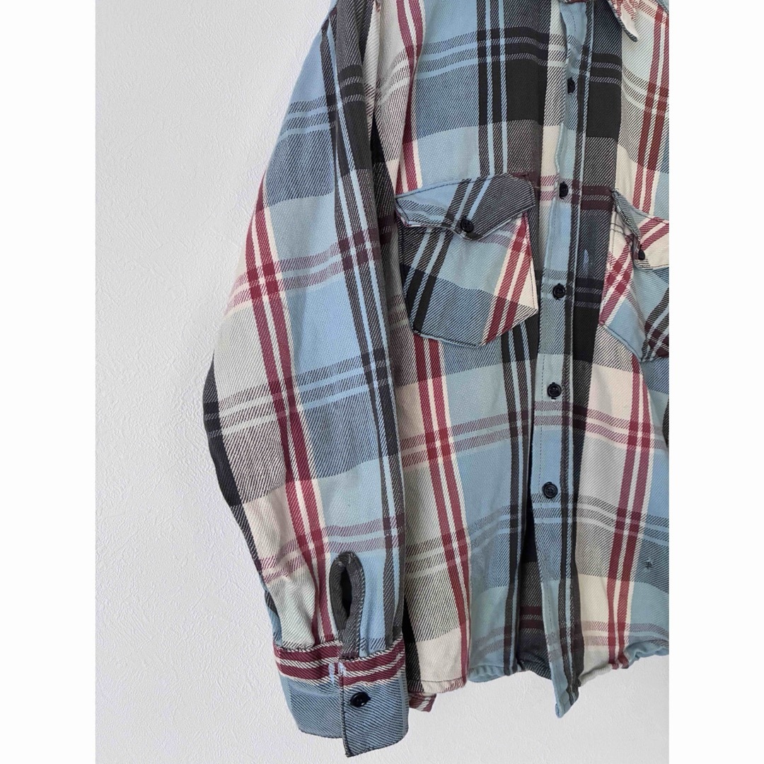 70's FROSTPROOF ネルシャツ ヘビーネルシャツ ボロ ダメージ