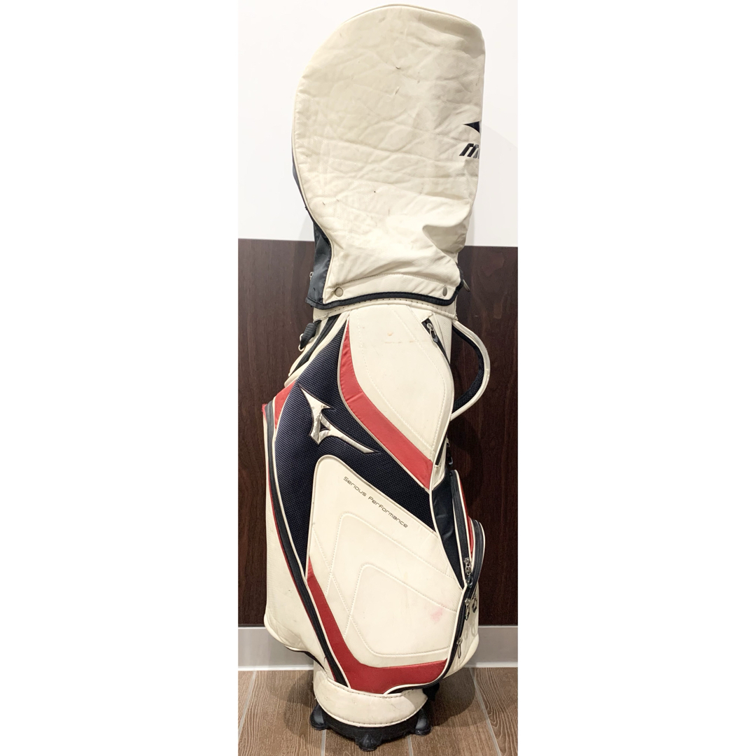 MIZUNO - ミズノ キャディバッグ ゴルフバック レザー調 カバン