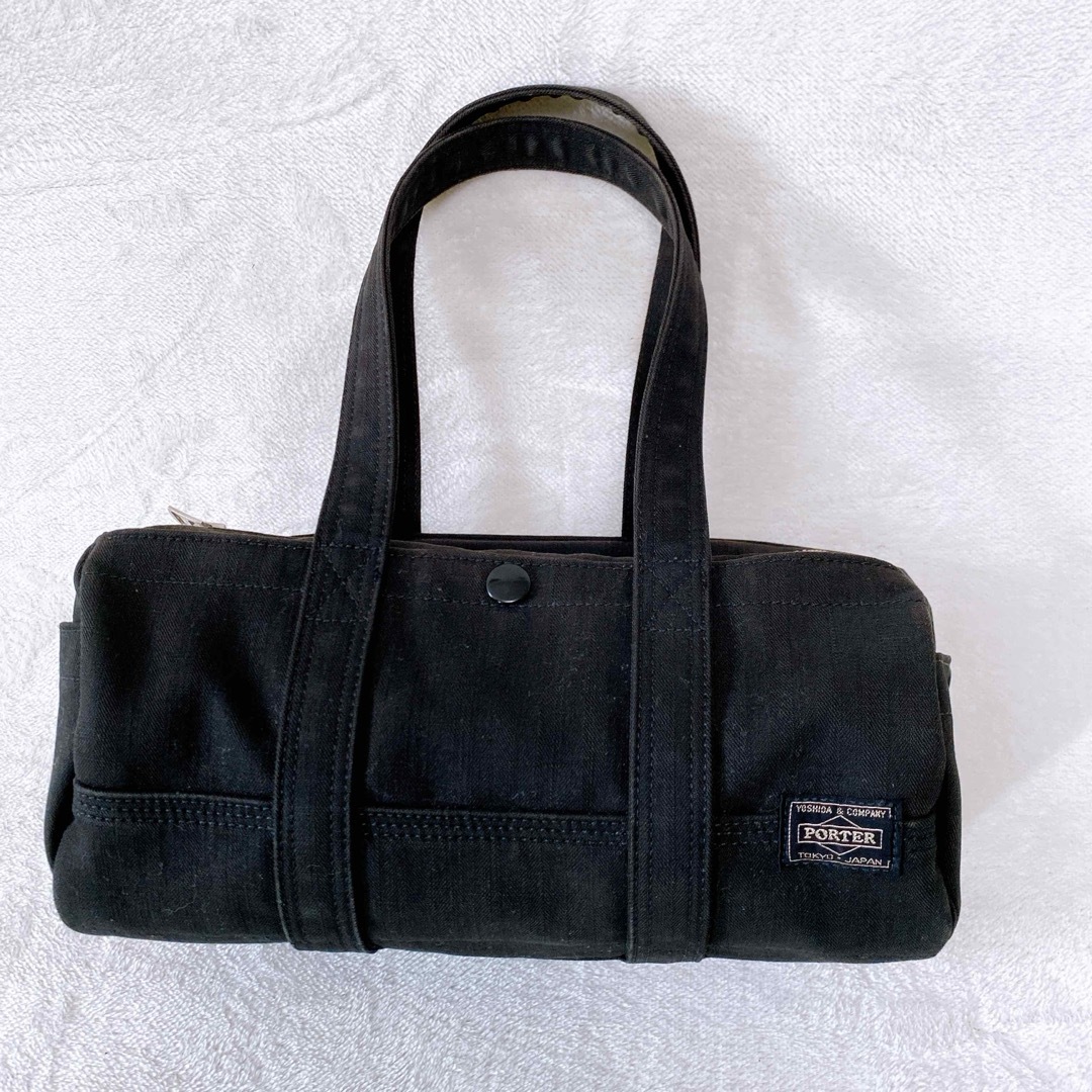 PORTER - 美品 PORTER サニー ミニボストン キャンバス ブラック