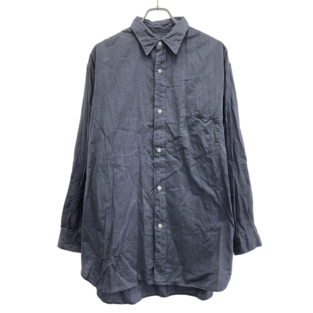 COMOLI - COMOLI コモリ 24SS ヨリ杢ワークシャツ Z01-02092 ブルー 4