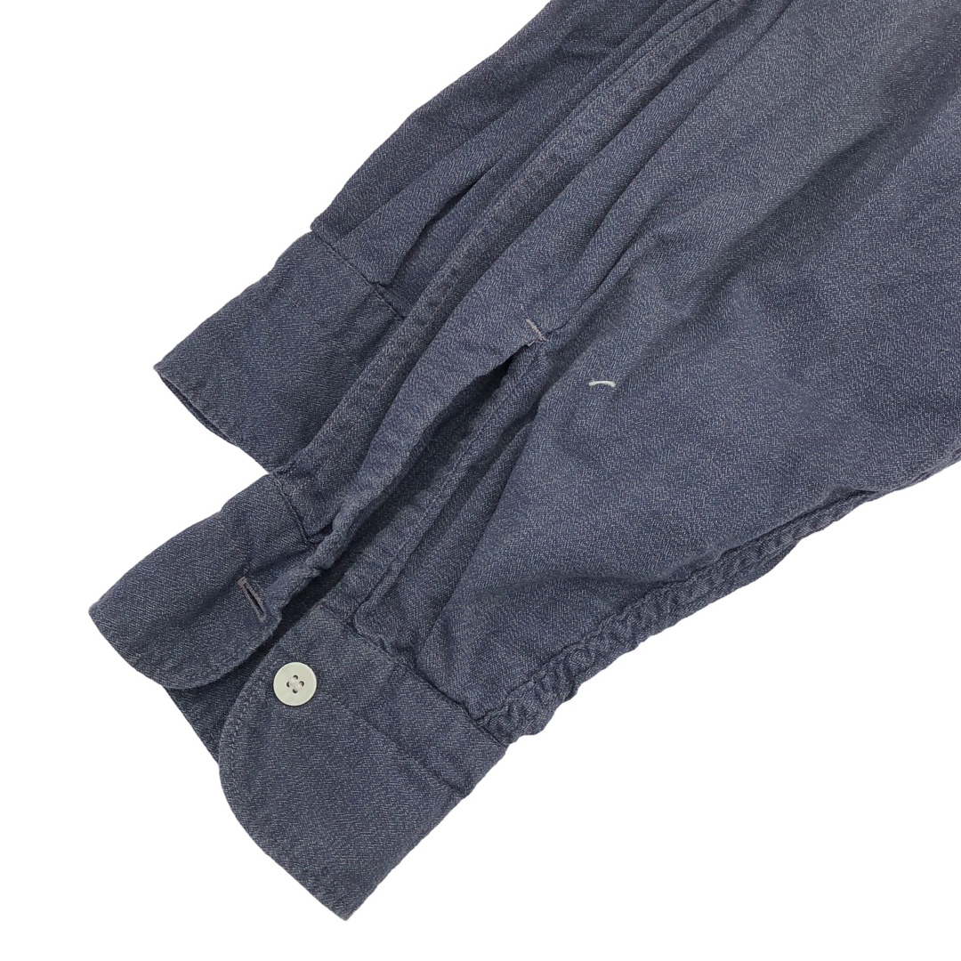 COMOLI - COMOLI コモリ 24SS ヨリ杢ワークシャツ Z01-02092 ブルー 4