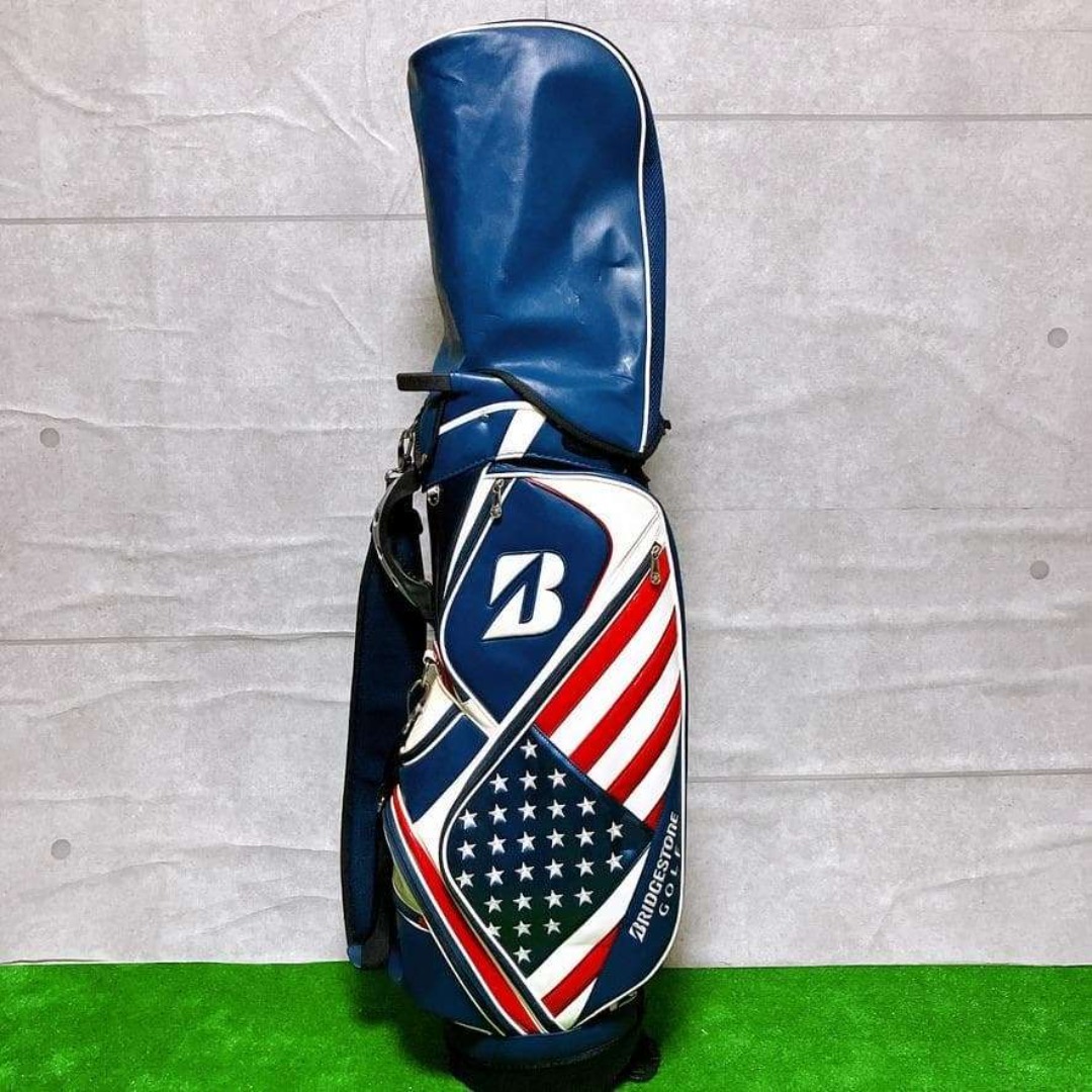 BRIDGESTONE ゴルフバッグ アメリカ国旗デザイン。メジャー