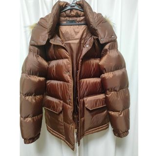 UNIQLO - ユニクロ ハイブリッドダウンパーカ ブラウン Lの通販 by