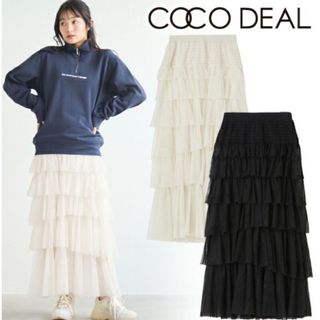 COCO DEAL - COCODEAL ウェーブフラッフィーフレアスカートの通販 by