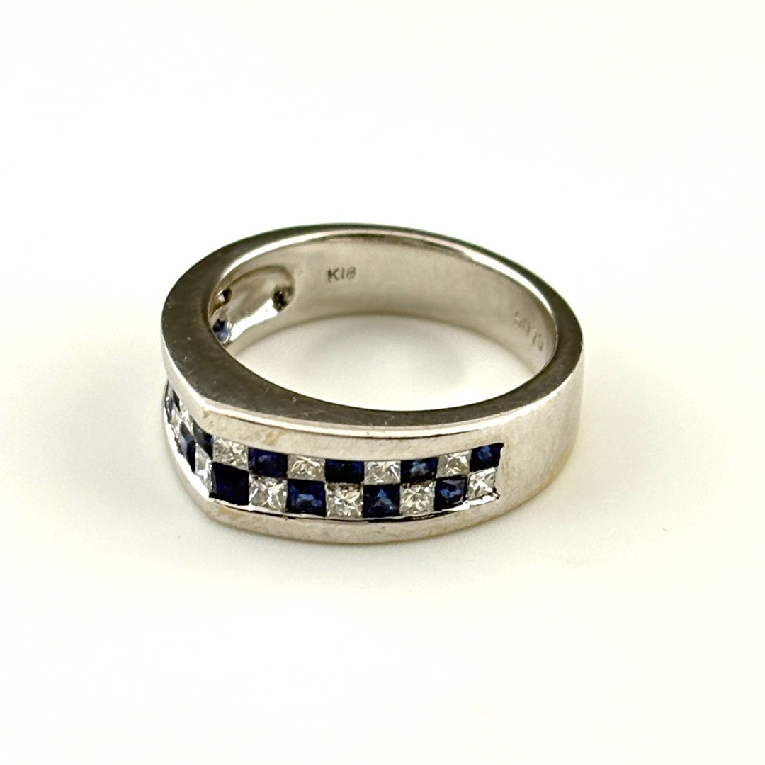 サファイア デザインリング 12号 K18 【中古】の通販 by バイセル