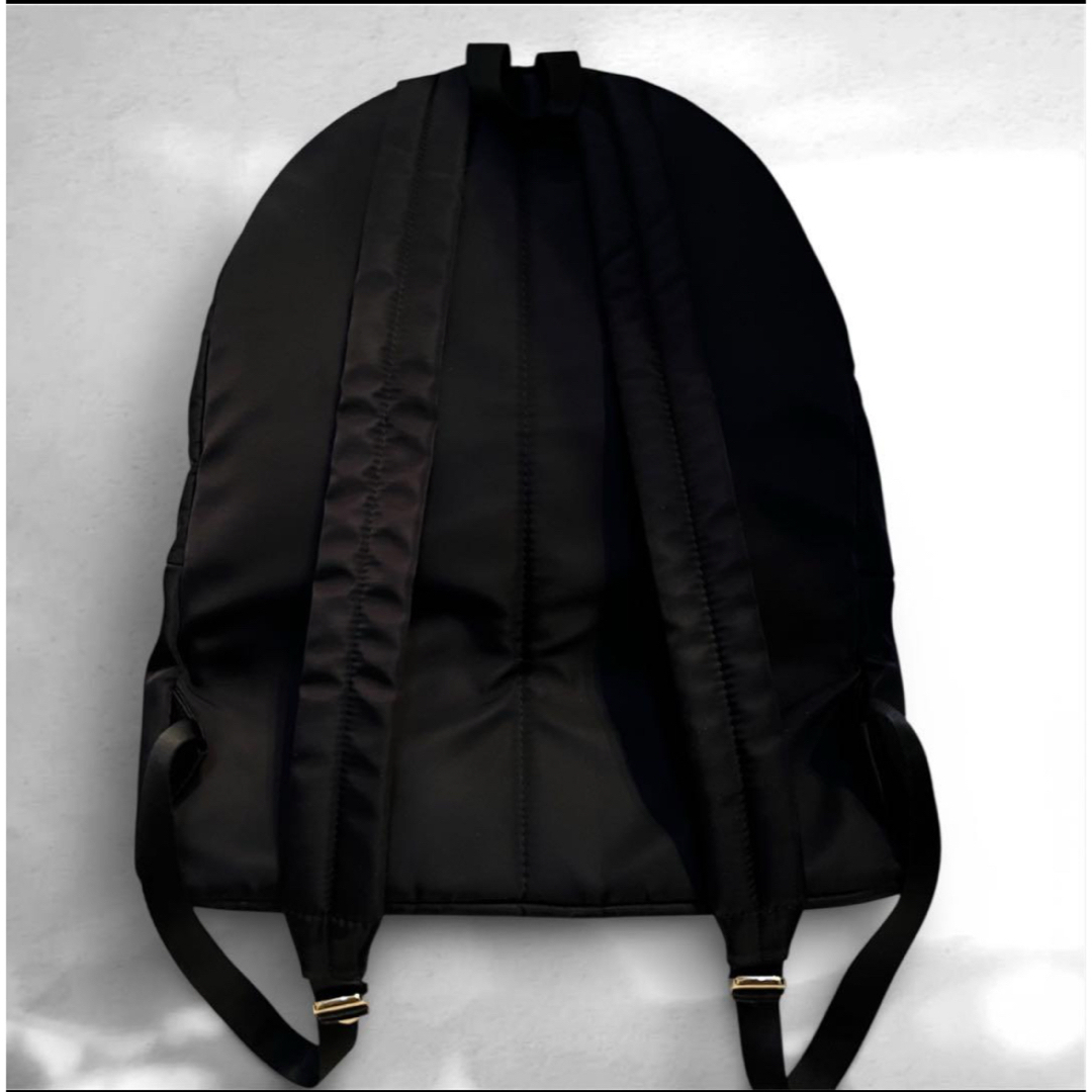 agnes b. - アニエスベー リュックサック A4大容量 ナイロン 黒 ロゴ